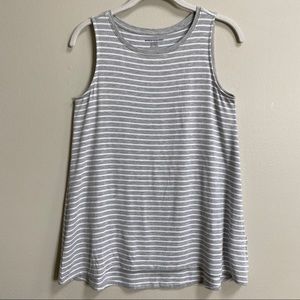 Amazon Essentials Grey & White Striped Tank Size XS